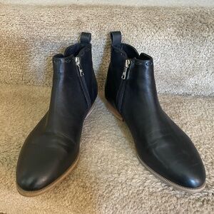 Black Leather Women’s Ankle Boots